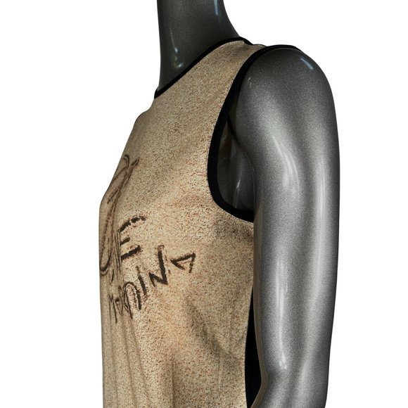 Love Moschino NWT Brown Heart Arrow Top Black Sleeveless Blouse Tank Shirt 4 - Picture 3 of 6